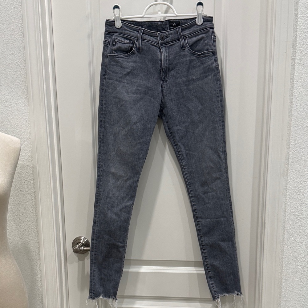 AG Adriano Goldschmied Women's Skinny Jeans in Charcoal Gray